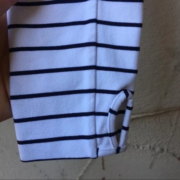 Lululemon In Stride Jacket Quiet Stripe White Deep Indigo / Deep Indigo … - Picture 10 of 11